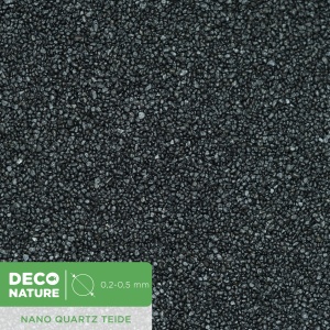DECO NATURE NANO QUARTZ TEIDE - Черный кварцевый песок фракции 0.2-0.5 мм, 1,5л