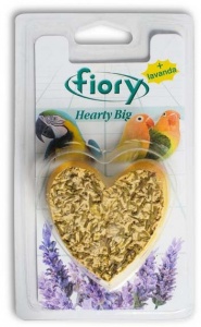 FIORY био-камень для птиц Hearty Big с лавандой в форме сердца, 100 г