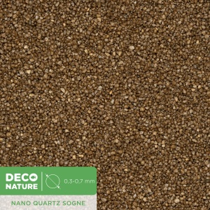DECO NATURE NANO QUARTZ SOGNE - Коричневый кварцевый песок фракции 0.3-0.7 мм, 0,6л