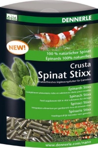 Кормовая добавка для креветок Dennerle Crusta Spinach Stixx, богатая жизненноважными элементами