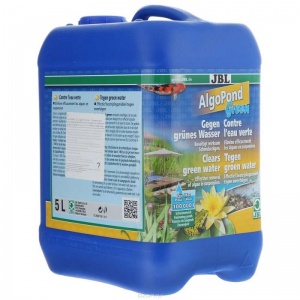 JBL AlgoPond Green - Препарат для борьбы с плавующими водорослями в прудах, 5 л на 100000 л