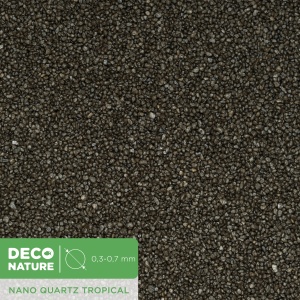 DECO NATURE NANO QUARTZ TROPICAL - Коричнево-черный кварцевый песок фракции 0.3-0.7 мм, 2,3л