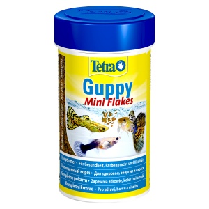 Tetra Guppy Mini Flakes Корм для гуппи и других живородящих, хлопья 100 мл/30гр