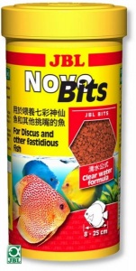 JBL NovoBits - Корм в форме гранул для дискусов и других привередливых тропических рыб, 250 мл (110