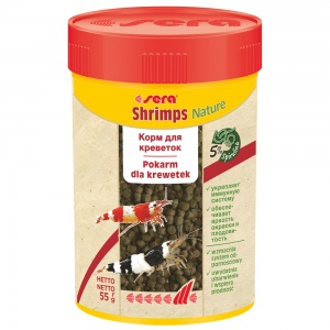 Sera Shrimps Nature, корм для креветок, 100 мл, 55 г
