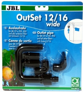 JBL OutSet Комплект для вывода воды из внешнего фильтра через широкое сплющенное сопло 12/16