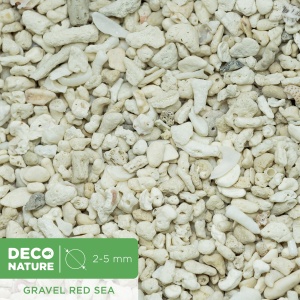 DECO NATURE GRAVEL RED SEA - Натуральная коралловая крошка для аквариума фракции 2-5 мм, 0,6л