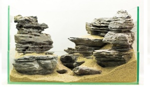 GLOXY Камень натуральный Черная скала , кг
