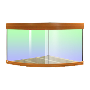 Аквариум Оскар 220 л   (790*790*550) стекло 6-8 мм, с крышкой и светильником