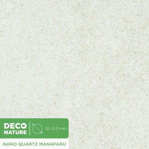 DECO NATURE NANO QUARTZ MANAFARU - Белый кварцевый песок для аквариума фракции 0.1-0,3 мм, 0,6л