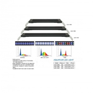 Светильник DOPHIN LED-1088 BIO-LUX (35-43 см) 12,6 вт, 24 бел+3 син (KW)