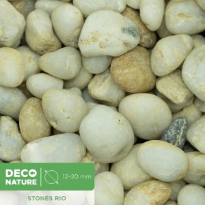 DECO NATURE STONES RIO - Натуральная желтая галька фракции 12-20 мм, 2,3л