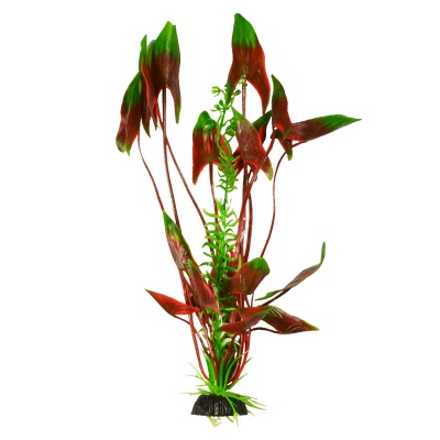 Пластиковое растение Plant 008 - Водная Кала Зеленое с коричневым, 10 см