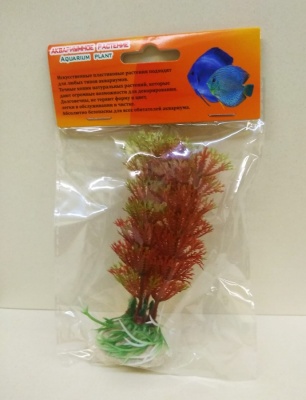 Искусственное растение Кабомба фиолетово-зеленая, 10 см