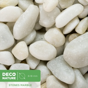 DECO NATURE STONES MARBLE - Натуральная мраморная крошка фракции 10-20 мм, 1,5л