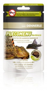 Dennerle PlecoMenu - Основной корм в форме чипсов для растительноядных сомов, 100 мл