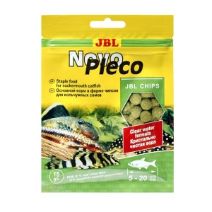 JBL NovoPleco - Водорослевые чипсы с примесью целлюлозы для кольчужных сомов, 15г