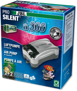 JBL ProSilent a300 - Сверхтихий двухканальный компрессор 300 л/ч для аквариумов 100-400 литров