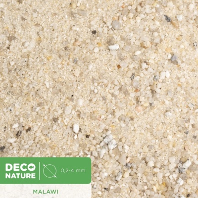 DECO NATURE MALAWI - Природный кварцевый песок для аквариума 0,2-4 мм, 2,3л